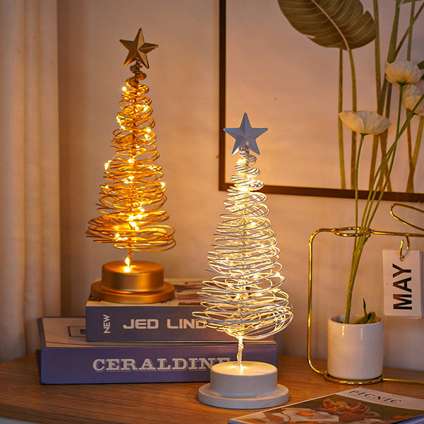 LED Spiral Table Top Tree